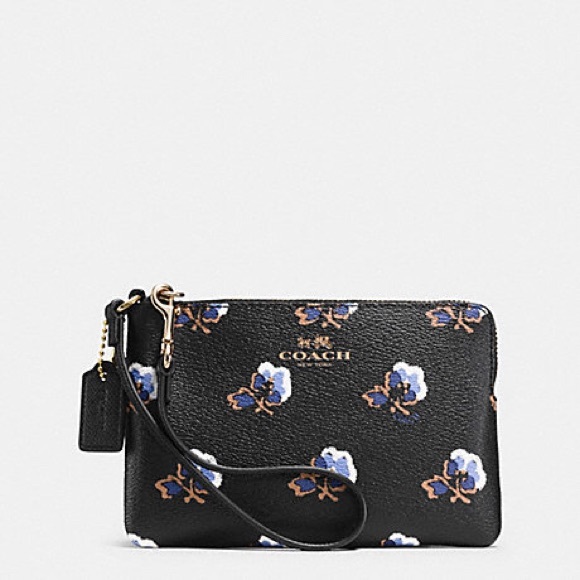 Coach Handbags - NWT Coach gorgeous floral wristlet